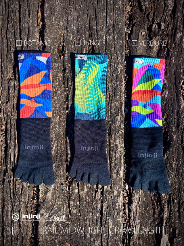【 Injinji / インジンジ 】LIMITED DESIGNED “ TRAIL MIDWEIGHT CREW LENGTH ” / 限定デザイン トレイルミッドウエイト-クルーレングス