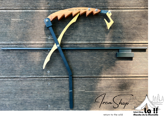 アイアン　ランタンハンガー 1930'S 40'S PLANT HOOK スイング式フック プランターフック