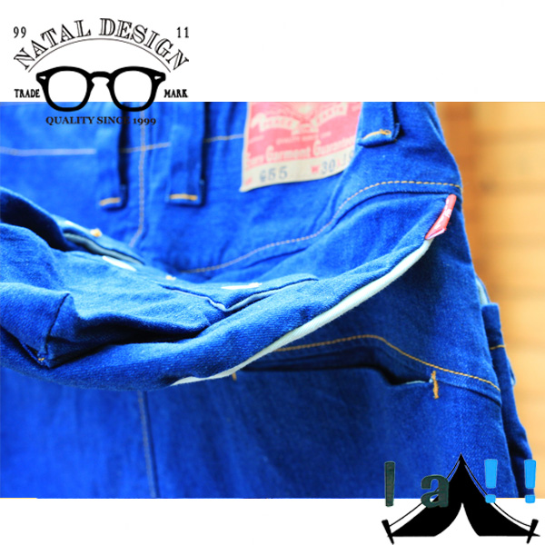 NATAL DESIGN】 ネイタルデザイン G55 Sarouel Flap Denim Pants