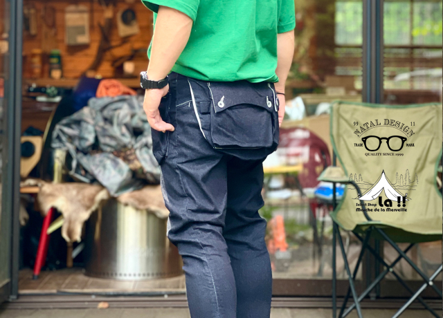 NATAL DESIGN】 ネイタルデザイン G55 Sarouel Flap Denim Pants -ONE