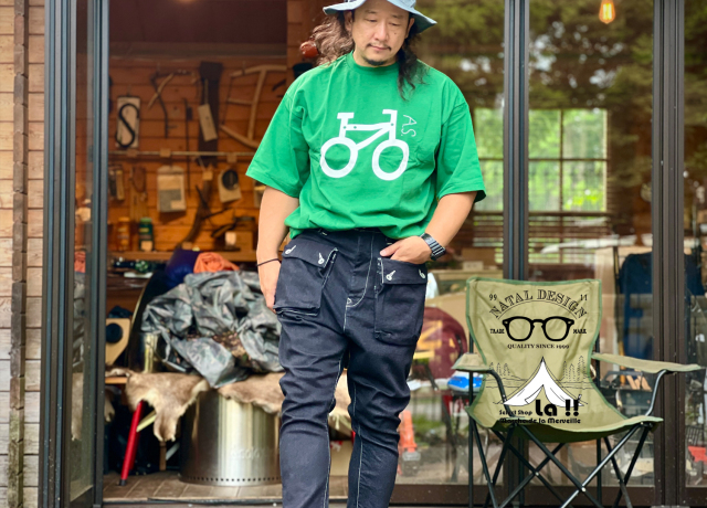 NATAL DESIGN】 ネイタルデザイン G55 Sarouel Flap Denim Pants -ONE