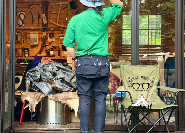NATAL DESIGN】 ネイタルデザイン G55 Sarouel Flap Denim Pants -ONE