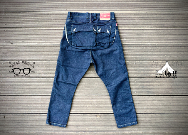 NATAL DESIGN】 ネイタルデザイン G55 Sarouel Flap Denim Pants -ONE