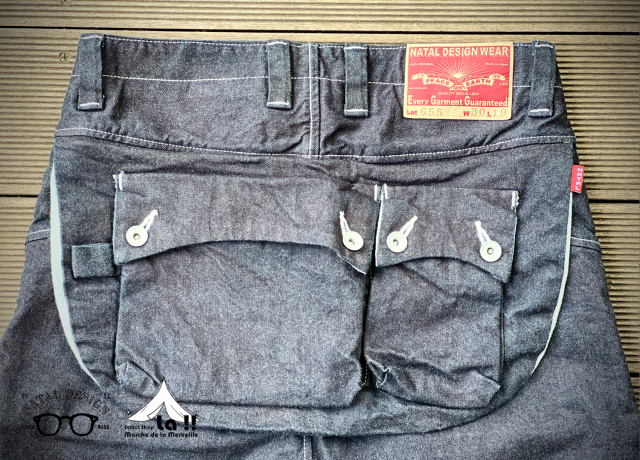 NATAL DESIGN】 ネイタルデザイン G55 Sarouel Flap Denim Pants -ONE