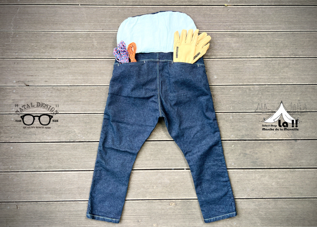 NATAL DESIGN】 ネイタルデザイン G55 Sarouel Flap Denim Pants -ONE