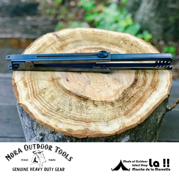 Nora Outdoor Tools 】 ノラアウトドアツールズ Nora Basami 黒皮鉄製