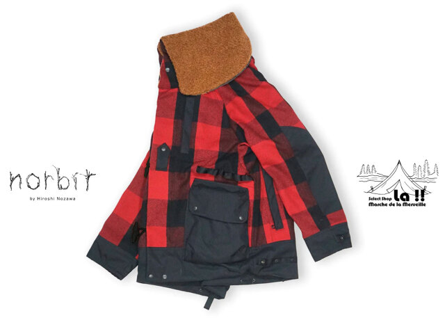 Norbit by Hiroshi Nozawa 】ノービット Buffalo Check 3way Collar