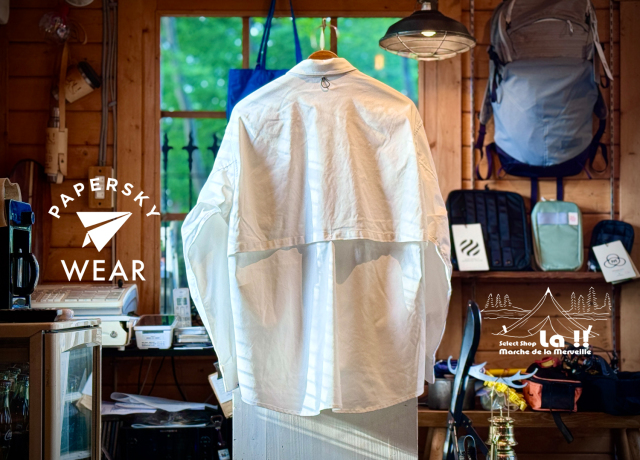 Paper Sky WEAR 】ペーパースカイウェア HIKE&BIKE CAVE OXFORD BIG SHIRT