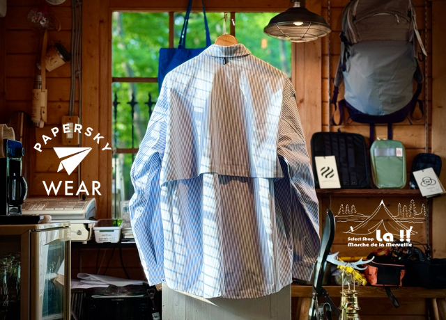 Paper Sky WEAR 】ペーパースカイウェア HIKE&BIKE CAVE OXFORD BIG SHIRT