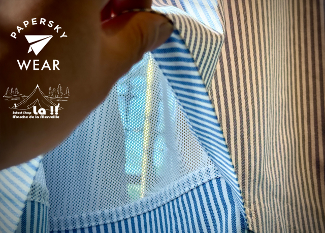 Paper Sky WEAR 】ペーパースカイウェア HIKE&BIKE CAVE OXFORD BIG SHIRT