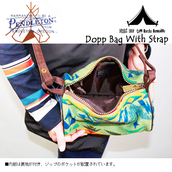 Pendleton Woolen Mills 】 ペンドルトン Dopp Bag With Leather Strap