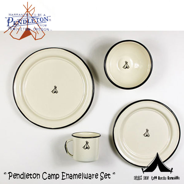 Pendleton Woolen Mills 】 ペンドルトン Camp Enamelware Set キャンプエナメルウェアセット