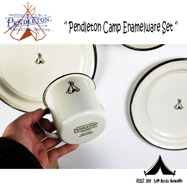 Pendleton Woolen Mills 】 ペンドルトン Camp Enamelware Set