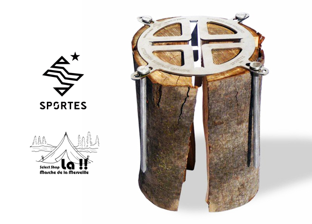 Sportes 】 スポルテス MITI-001 LOG GRILL ロググリル