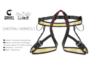 【 GRIVEL 】グリベル MISTRAL HARNESS / ミストラルハーネス 超軽量コンパクトなアルパインハーネス
