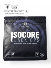 【 HALEO / ハレオ 】ISOCORE BLACK OPS 1 kg / アイソコアブラックオプス 1kg / 余分な脂質・炭水化物を含まないホエイプロテイン