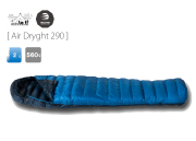 【 ISUKA / イスカ 】Air Dryght 290 / エアドライト 290 /  2 度対応、夏山3000mクラスや春秋の中級山岳におすすめのドライダウン