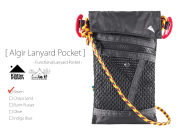 【 KLATTERMUSEN / クレッタルムーセン 】Algir Lanyard Pocket / ランヤードポケット / サコッシュや山財布としても利用可能なマルチオーガナイザー