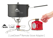 【MSR_Mountain Safety Research / マウンテンセーフティリサーチ 】LowDown リモートストーブアダプター / 山で便利なバーナーローダウンツール