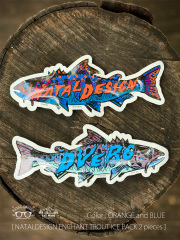 【 NATAL DESIGN / ネイタルデザイン 】DVERG × NATAL DESIGN / ENCHANT TROUT ICE PACK 同色x2匹セット / お魚の保冷剤