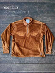 【 YDOT / ワイドット 】OCTA HALF ZIP SHIRT / オクタ ハーフジップシャツ / 超高機能素材アクティブインサレーション