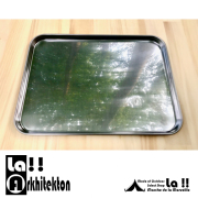 【 La!! Arkhitekton / La!! アルキテクトーン 】Stainless Flat Tray / ステンレス・フラットトレイ / 食器から鉄板までなんでもこなすマルチツール
