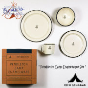 【 Pendleton Woolen Mills 】 ペンドルトン Camp Enamelware Set キャンプエナメルウェアセット
