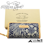 【 T.S.L. 】 シュペリオールレイバー　William Morris Fabric Long Wallet ウィリアム・モリス・ファブリック 長財布