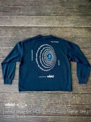 【 wfeld / フェルド 】Wide Back-Circle-Print Long Sleeve Tee / ワイドバック・サークルプリント・ロンT / ヘビロテ間違いなしのコンフォートロンT