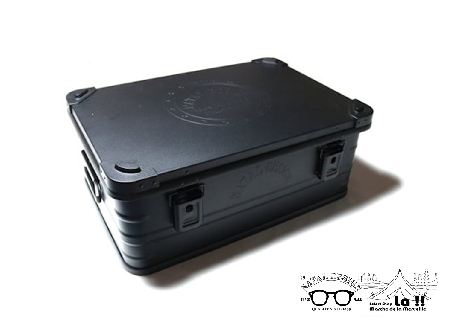【 Natal Design × MMF × TOSHO   】ネイタルデザイン ALMINUM CONTAINER 123 BLACK アルミコンテナ123 ブラック