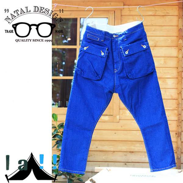 【NATAL DESIGN】 ネイタルデザイン G55 Sarouel Flap Denim Pants -AUTHENTIC-