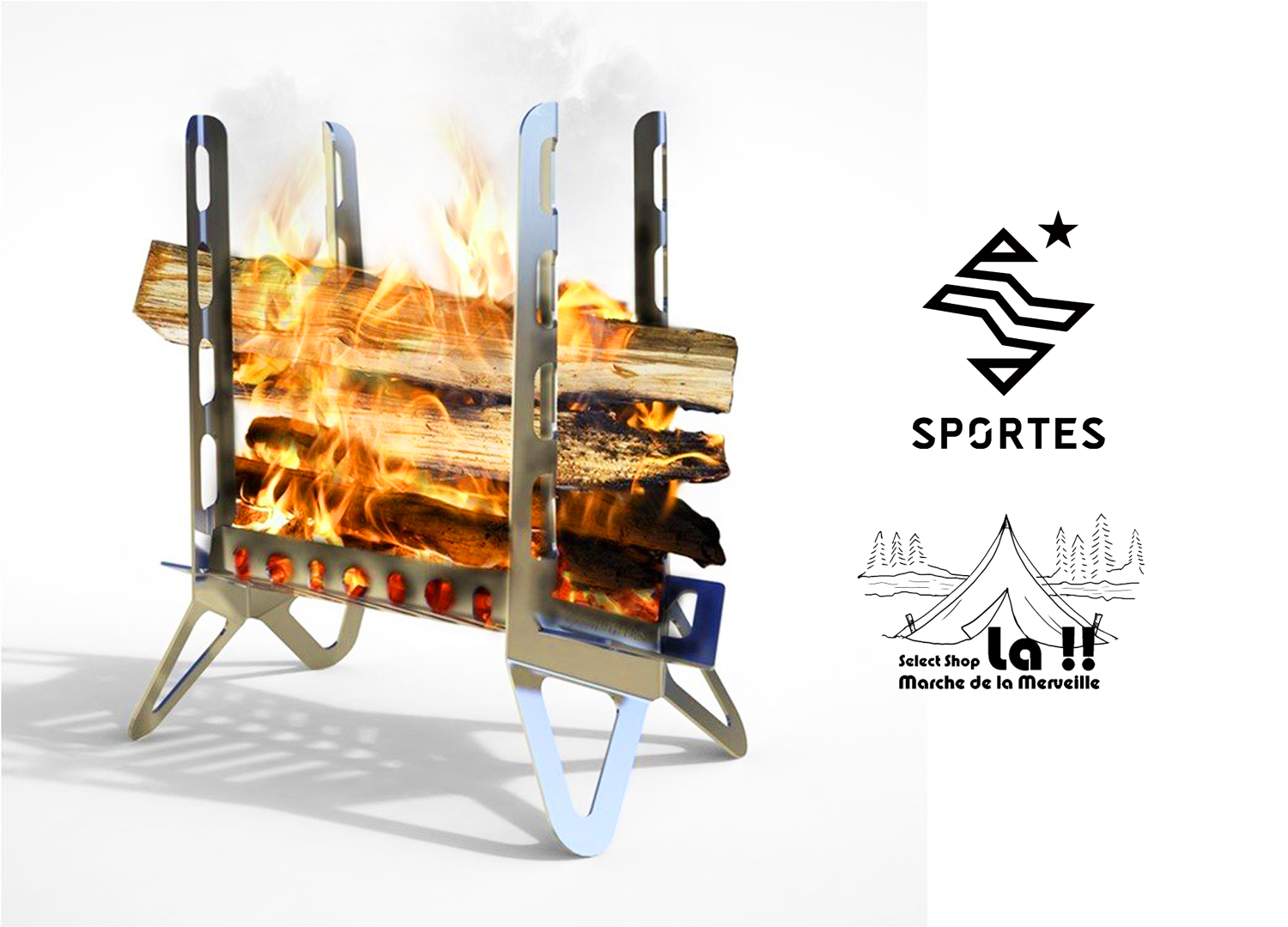 【 Sportes / スポルテス 】 FIREWAALL + ファイヤーウォール プラス焚火台【通常3～5日内発送】