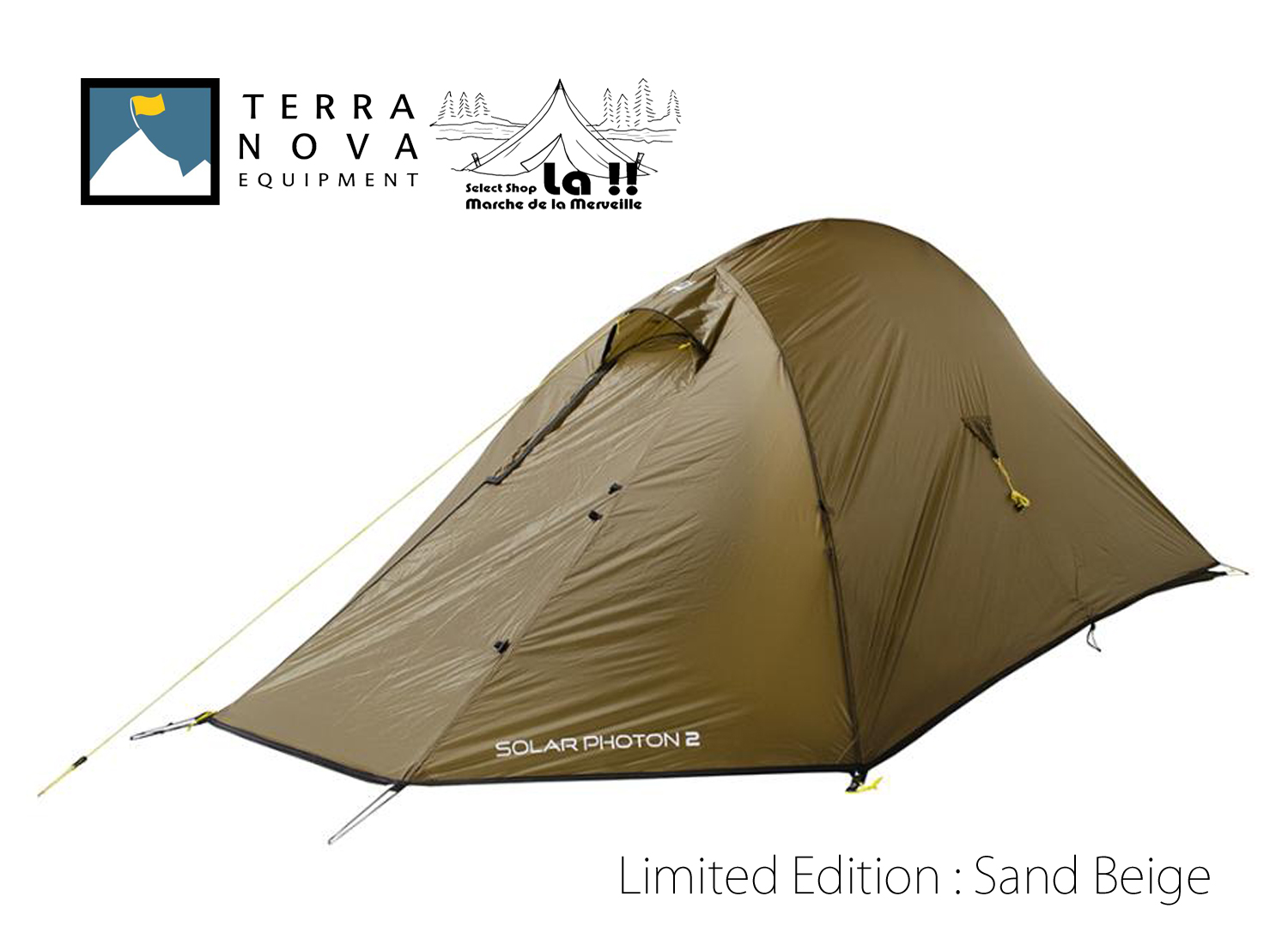 【 TERRANOVA IQUIPMENT 】テラノヴァ イクイップメント Solar Photon 2 サンド【日本別注カラー】 山岳軽量テント