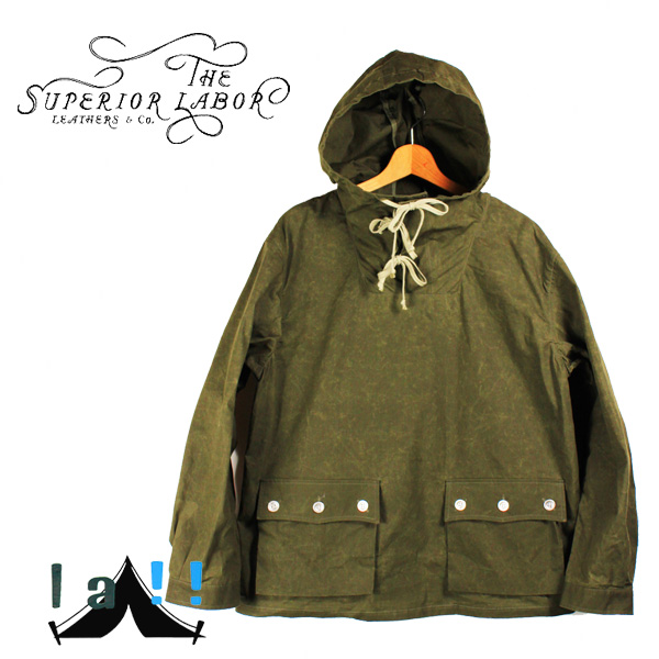 【 THE SUPERIOR LABOR 】 シュペリオールレイバー Waxed Cotton Anorak ワクスドコットンアノラック
