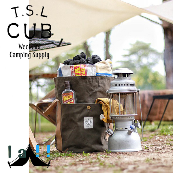 【 TSL Cub 】 ティーエスエル・カブ Charcoal Container チャコールコンテナ（薪、炭入れ）