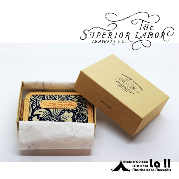【 T.S.L. 】 シュペリオールレイバー　William Morris Fabric Mini Wallet ウィリアム・モリス・ファブリック ミニ財布