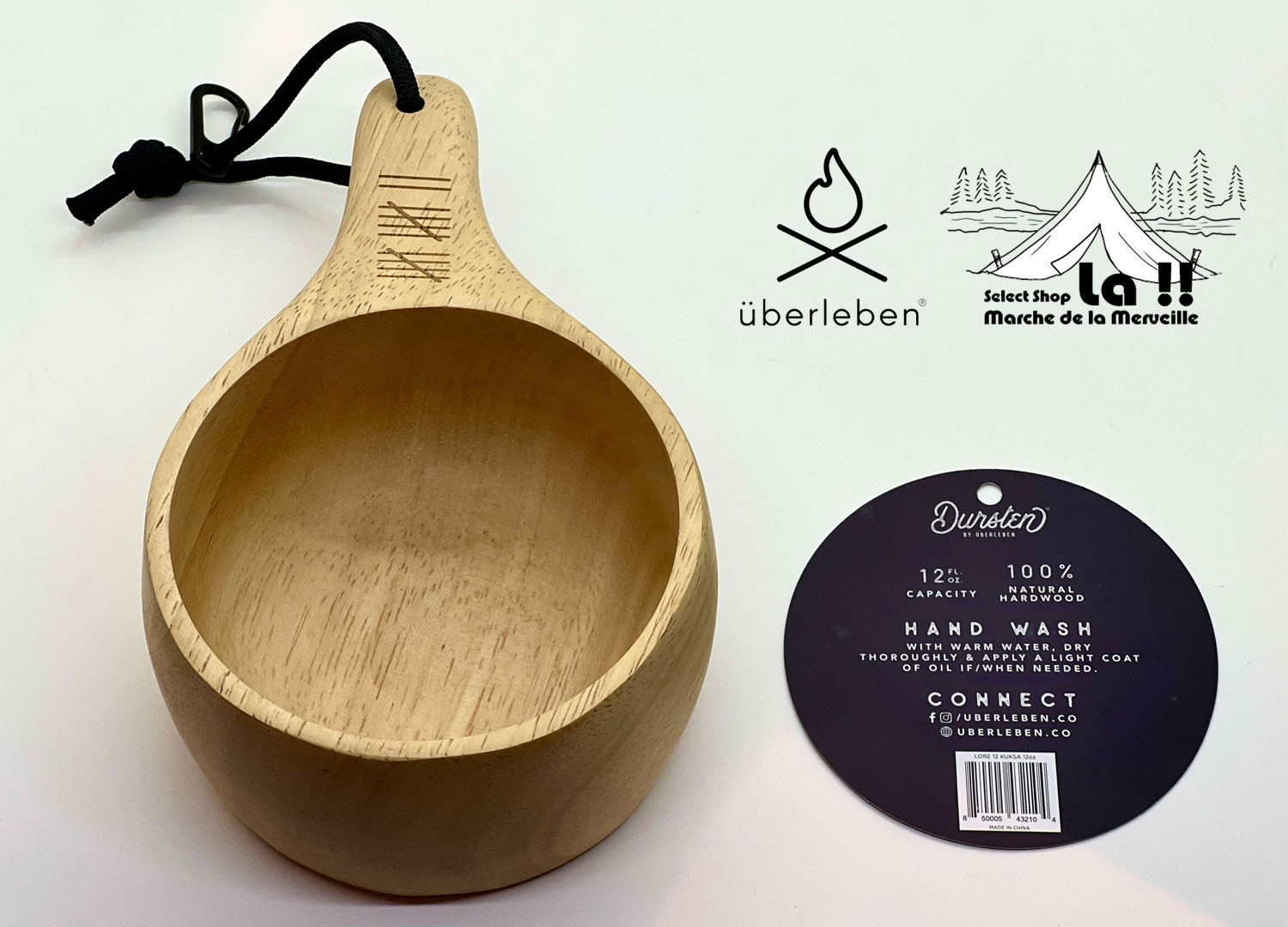 【 Uberleben 】ウーバーリーベン Lore Kuksa 12oz 354ml ロア ククサ Φ10cm