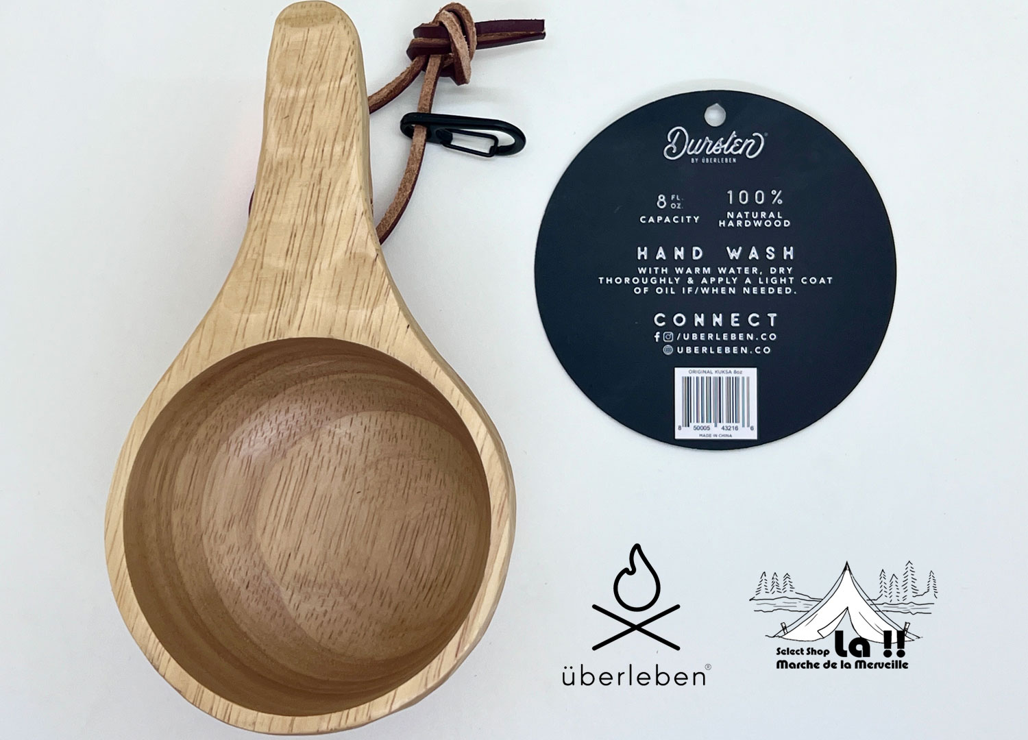 【 Uberleben 】ウーバーリーベン Original Kuksa 8oz 236ml オリジナル ククサ Φ8cm