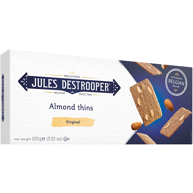《ベルギー王室御用達》【デストルーパークッキー】アーモンドシン 100g
