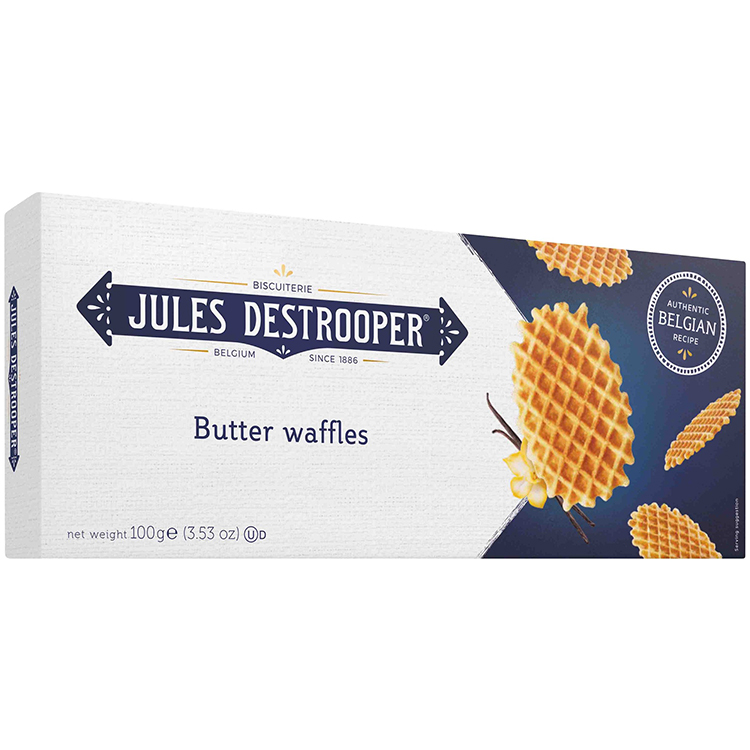 《ベルギー王室御用達》【デストルーパークッキー】バターワッフル 100g