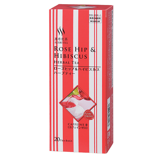 麻布紅茶 ローズヒップ ハイビスカスハーブティー ２０tb Marche Azabu