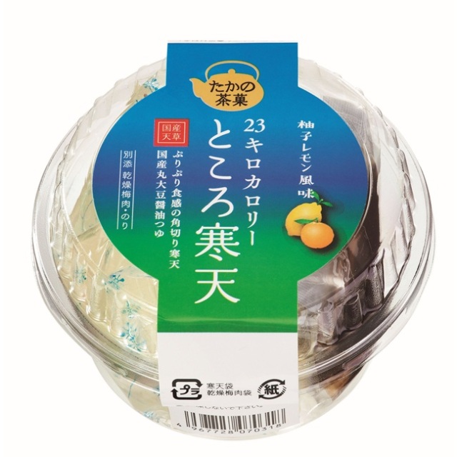 【たかの茶菓】23キロカロリー ところ寒天 140g　※限定商品
