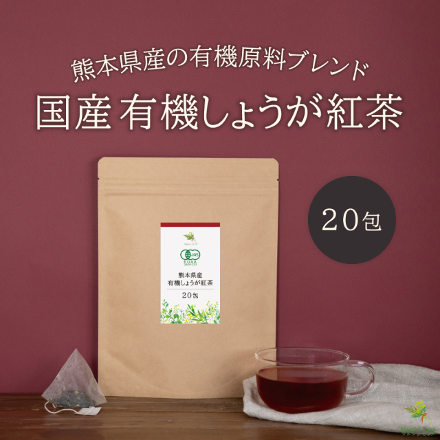 国産 有機しょうが紅茶 2g×20包 【ネコポス送料無料】