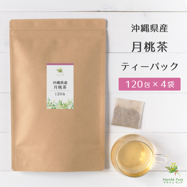 月桃茶 沖縄県産 120包×4袋 ティーパック