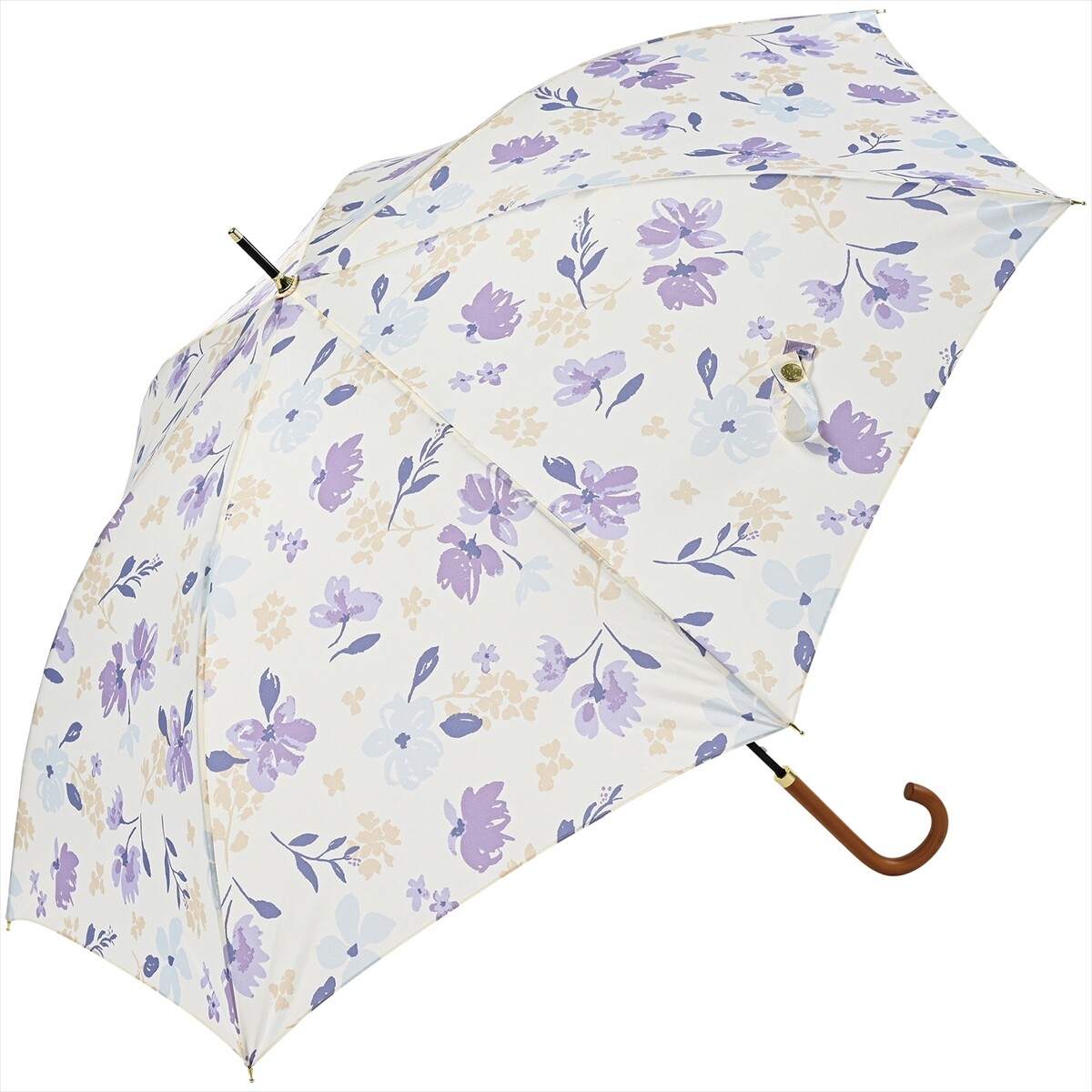 【晴雨兼用雨傘】長傘 ソフィア スマート ジャンプ ラベンダー（1679LV_A118）niftycolors