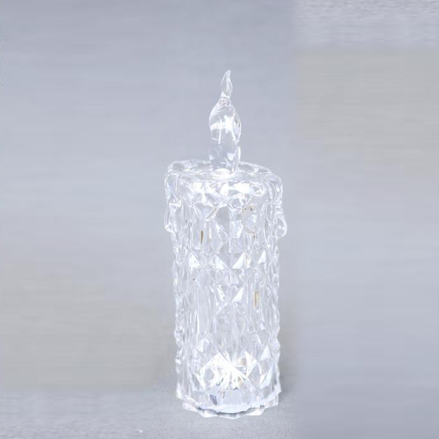 アクリルキャンドルライト LEDライト 14．5cm クリスマス置物 ギフト BC32756　IceWorld