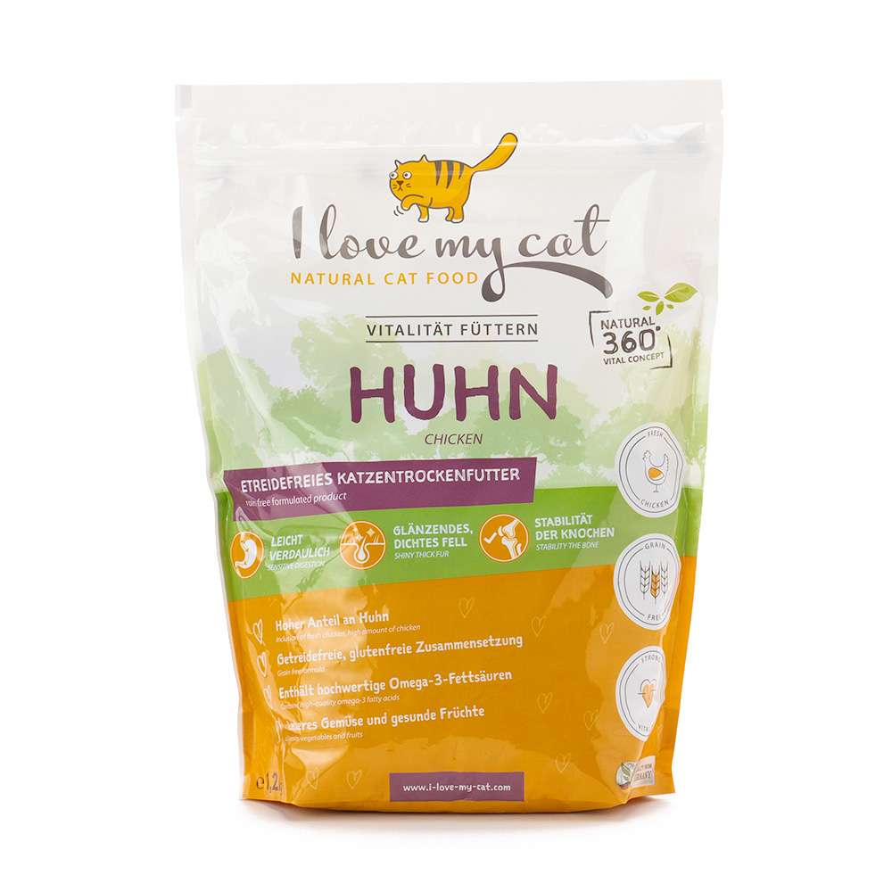 I love my cat HUHN チキン 1.2kg正面
