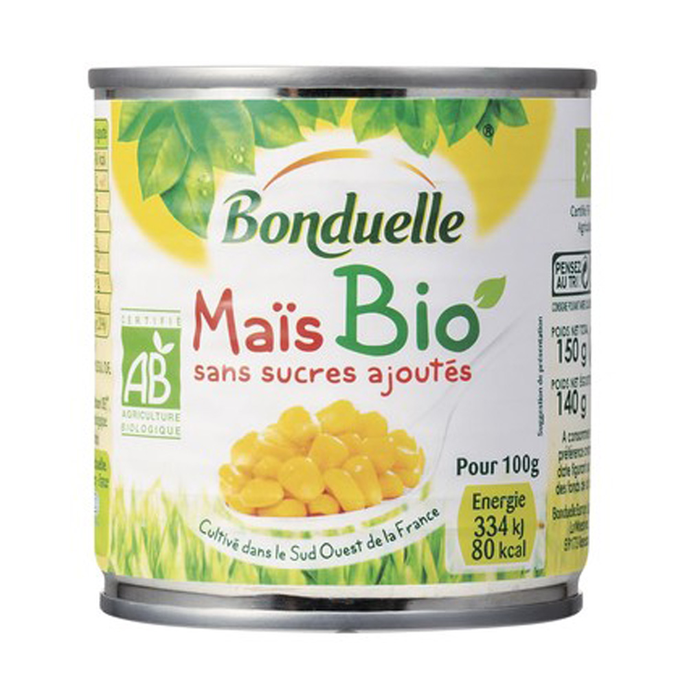 有機スイートコーン 缶 150g オーガニック フランス産 Bonduelle ボンデュエール