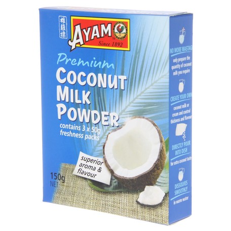 Ayam ココナッツミルクパウダー プレミアム 箱入 50g 3袋 マレーシア産 アヤム