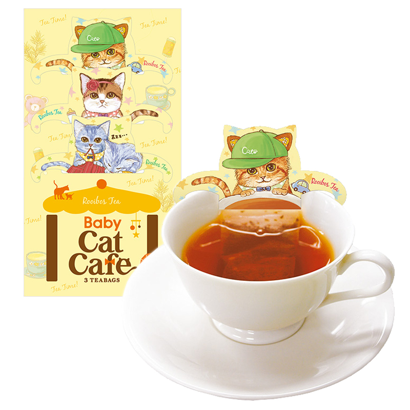 フックティー ベビーキャットカフェ ルイボスティー 3個入り 無香料 ノンカフェイン 日本